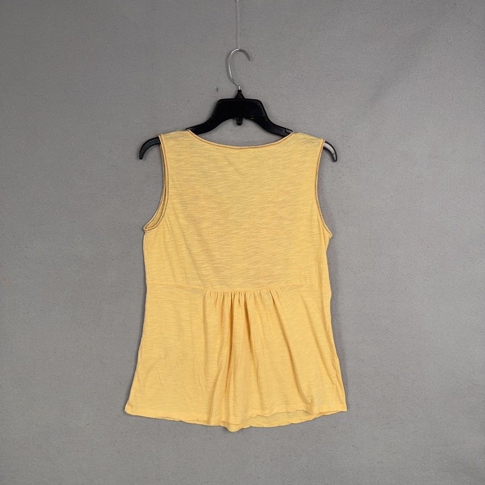 Sundance Tank Top Womens Small Yellow Embroidered Scoop Neck Sleeveless Boho - Picture 5 of 8